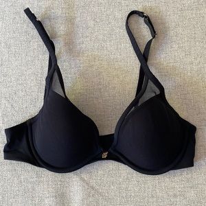 Third Love 24/7 Classic Contour Plunge Bra - black 32B 1/2
